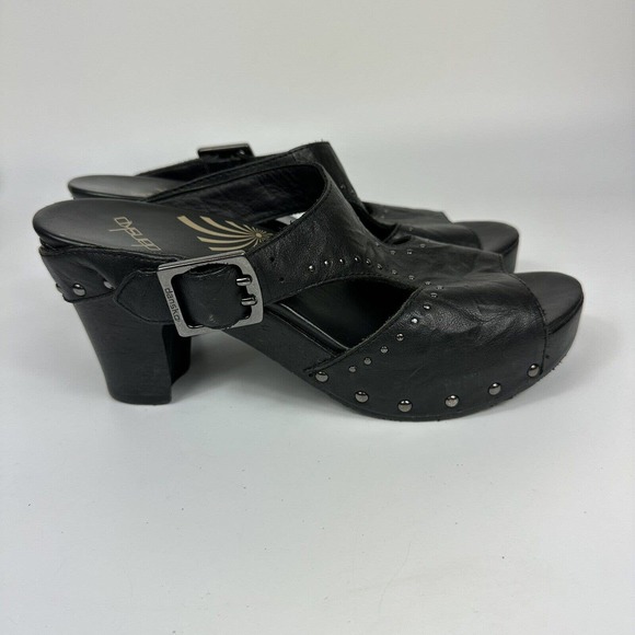 Dansko Shoes - Dansko Ripley Studded Black Leather Heeled Sandals sz 40, US Womens 9.5/10 y2k
